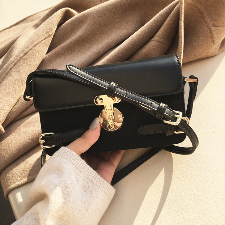 盒子小包包女2021新款潮简约单肩斜挎包复...