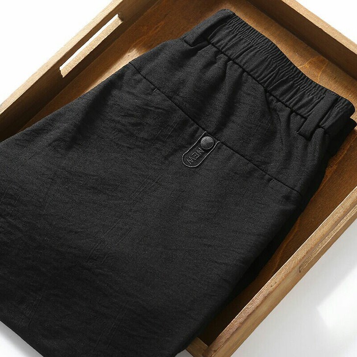 天丝面料非常舒服！夏季薄款透气黑色商务休闲...