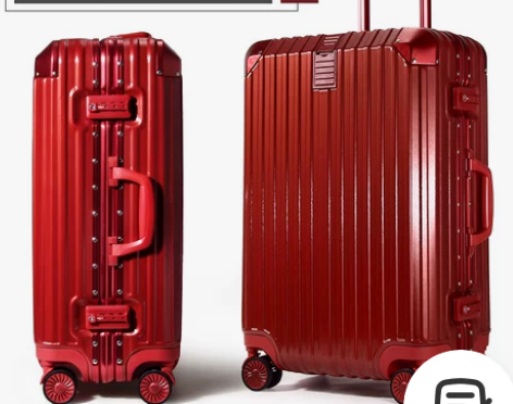 复古铝框行李箱女拉杆箱男旅行箱万向轮大学生...