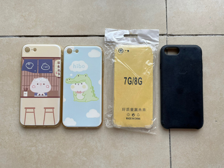 iPhone 7 8 皮革保护壳 硅胶壳打...