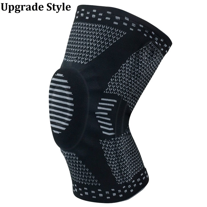 绿骑侠护膝运动防撞支撑压缩保暖护腿套针织篮...