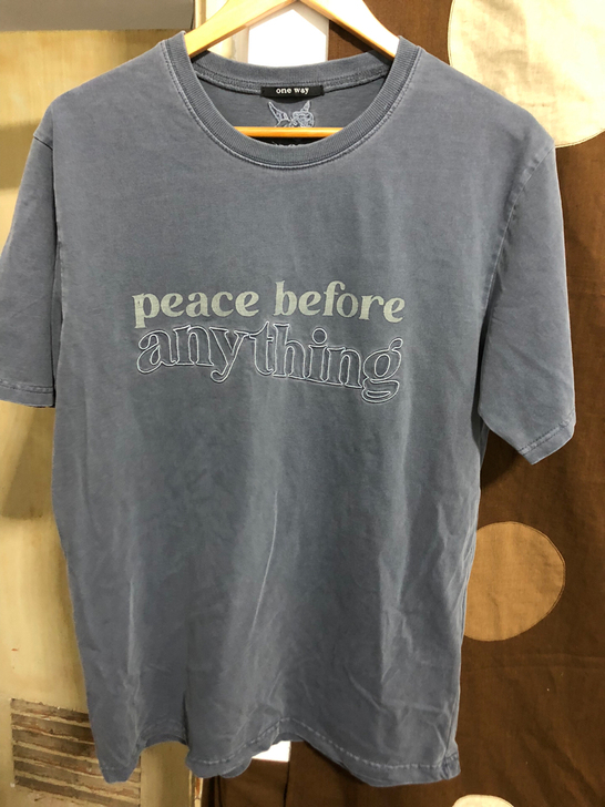 男女同款纯棉短袖T恤 one way