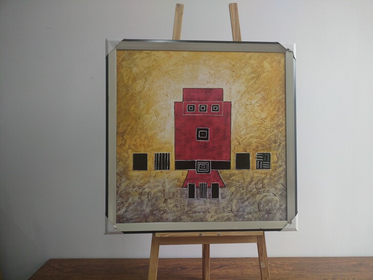 手绘现代抽象厚油画颜料油画 后现代抽象画 ...