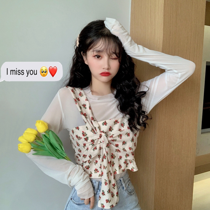 不规则短款吊带小背心女夏季新款韩版外穿百搭...