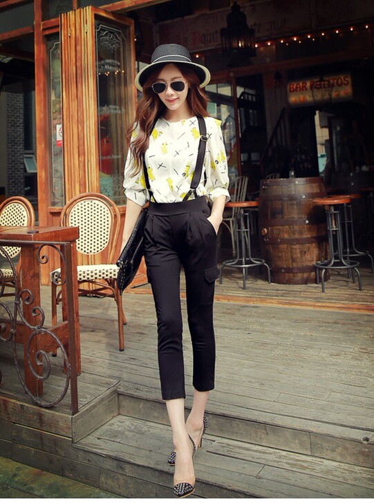 付邮赠送啦!!裤子女粉红小布娃娃夏装新款休...