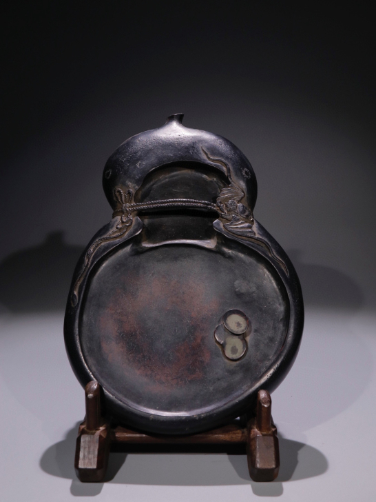 旧藏紫端石 福禄双至 文房端砚