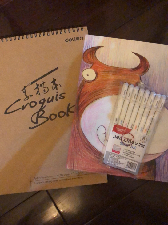 全新！学生素描本加画画笔25包邮