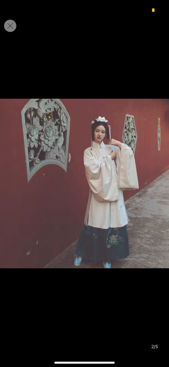 池夏:松寒客 原创改良汉服明制立领长披风马...