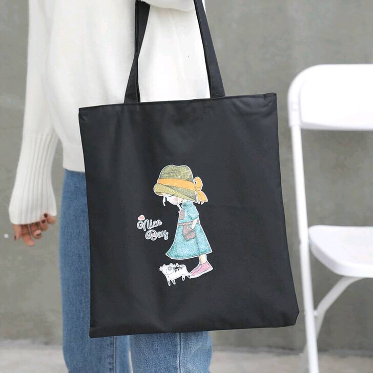 帆布包女日系手提袋大学生拎书袋
