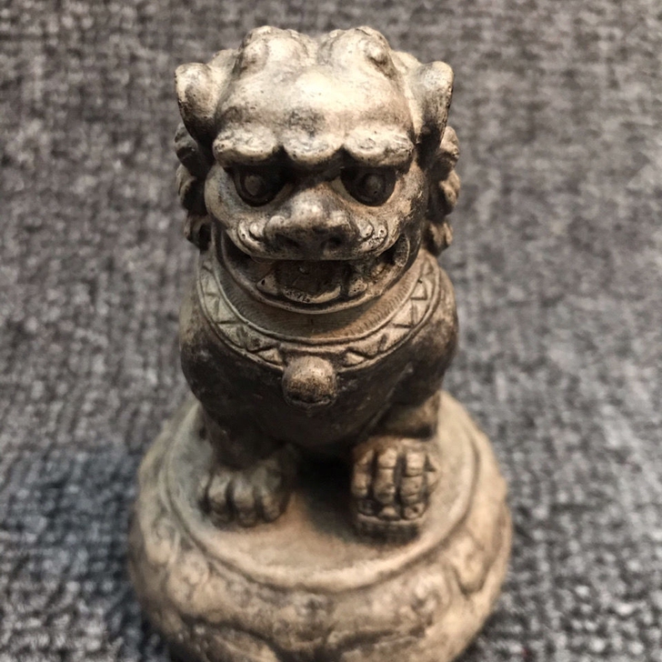 以前乡下收的石雕迷你造景家居复古装饰摆件实...