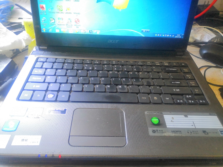 自己用的电脑,宏基4750G。电池能用2小...