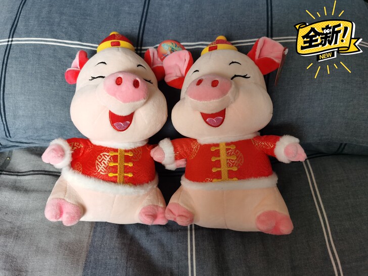 孩子爸单位玩游戏送的一堆玩偶，一直放在袋子...