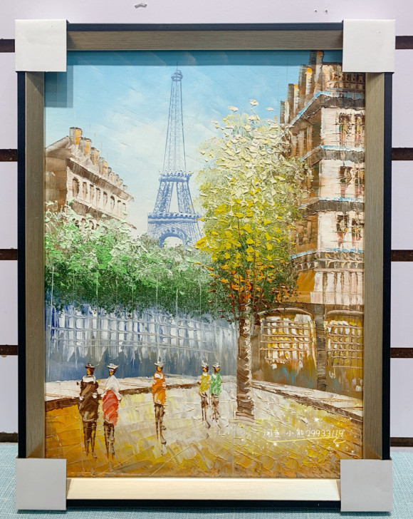 街头风油画 纯手绘全新手绘油画