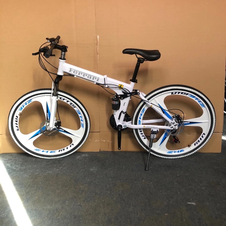 法拉利定制折叠车山地自行车山地车男女双减震...
