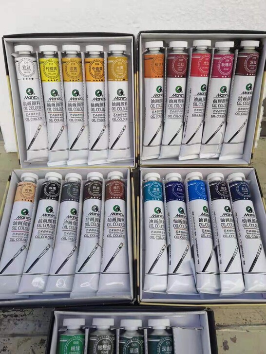 马利24色50ml油画颜料
