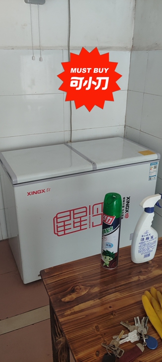 品牌星星冰柜刚买了三个月，双温，因门面转让...