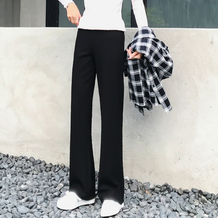 坠感阔腿裤女春秋