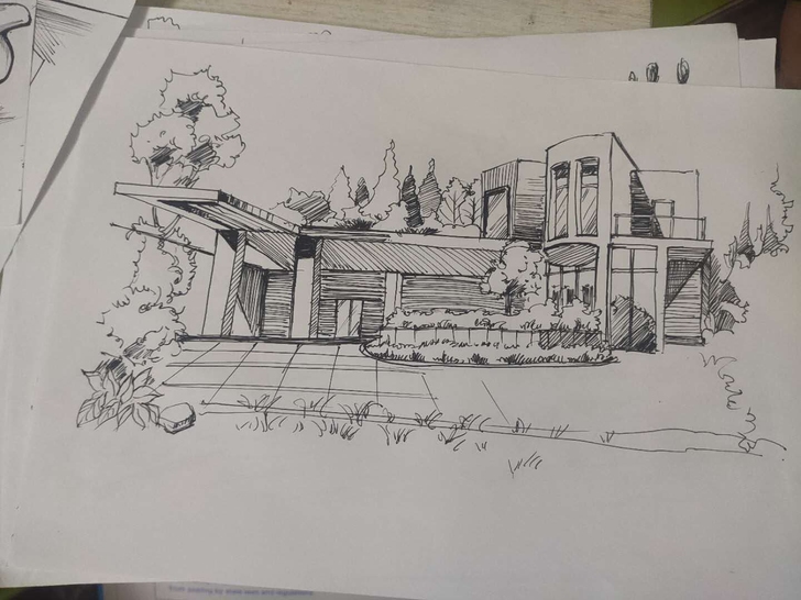 风景速写，四开八开，大小都可，可定制。