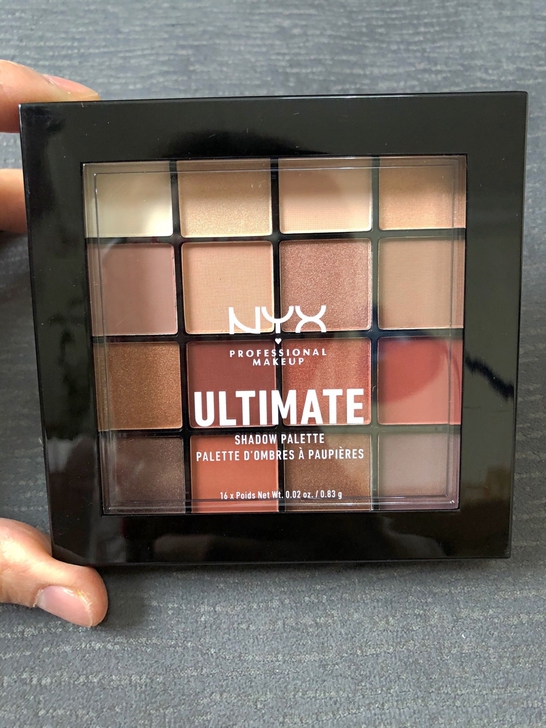 【官方正品】NYX16色眼影眼线盘大地色哑...