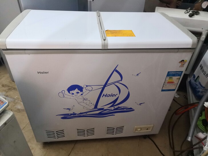 海尔195升冰柜商用家用冷藏保鲜冷冻两用双...