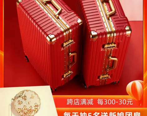 MISS T 旅行箱 结婚用的，就用了一次...