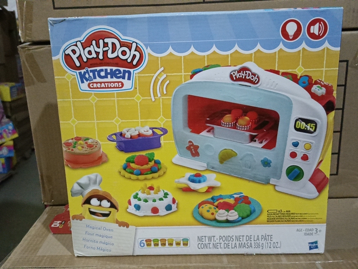 孩之宝培乐多神奇电子烤箱套装，彩泥过期了，...