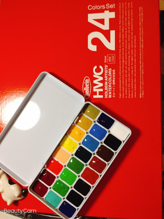 包邮荷尔拜因官配24色水彩颜料分装