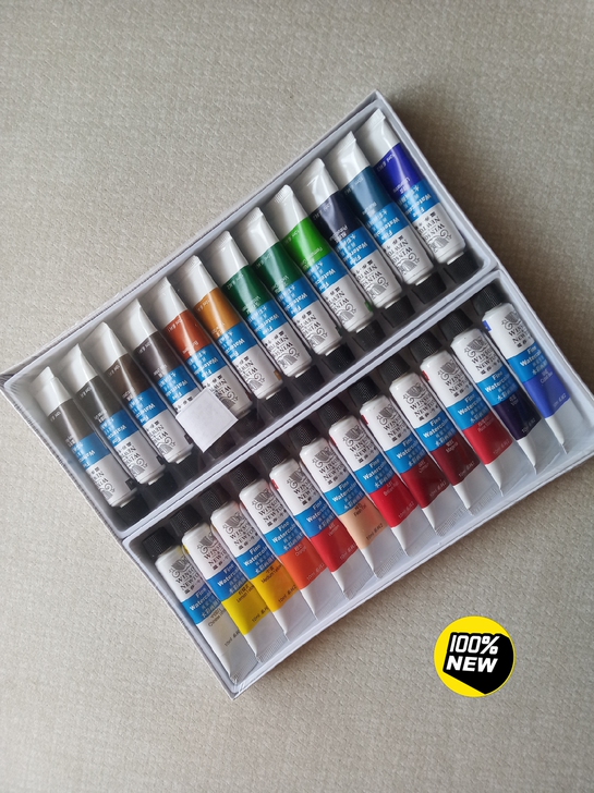 全新 温莎牛顿24色管装水彩颜料