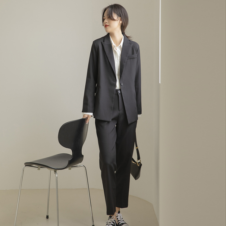 正装女套装春秋休闲高级感职业装气质女神范大...