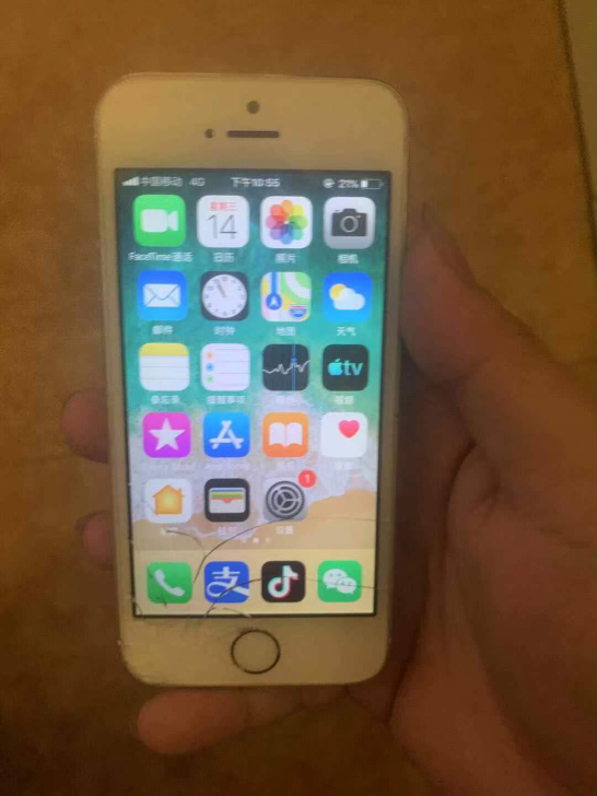 苹果5s16g能插卡功能全部正常指纹还能用...