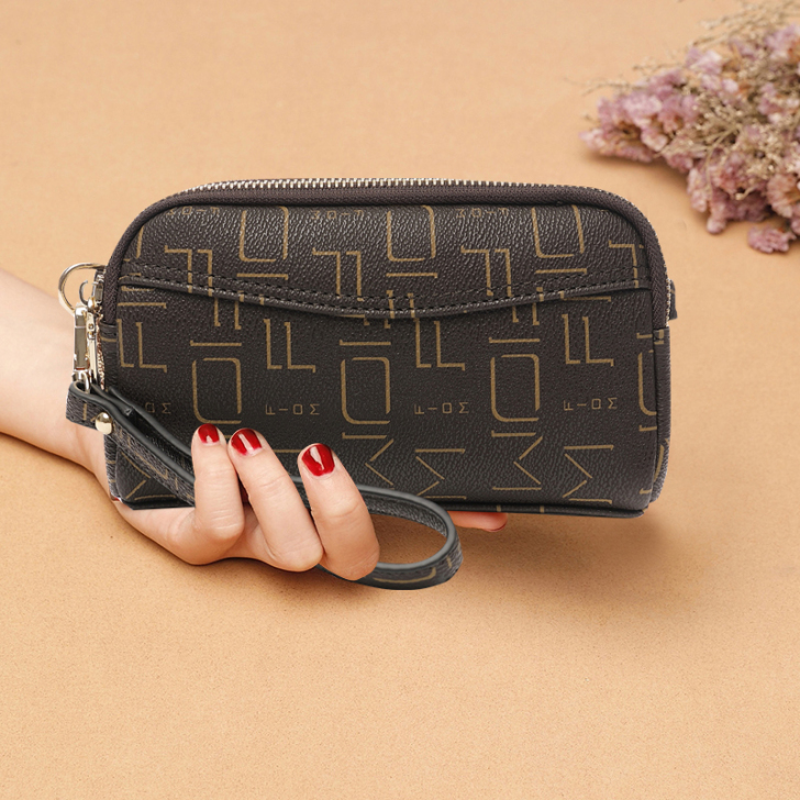 女士斜挎小包2020时尚新款双拉链手拿包中...