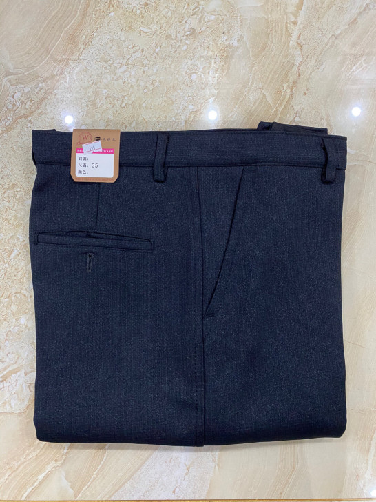 男士冬款加绒厚休闲西裤爸爸装裤子秋冬季厚款中年男士休闲长裤宽