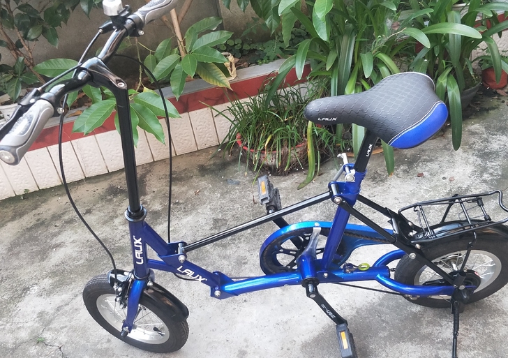 折叠自行车,几乎全新,买来没怎么骑,轮胎胎...