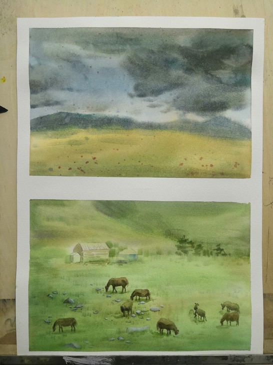 水彩画，原创作品