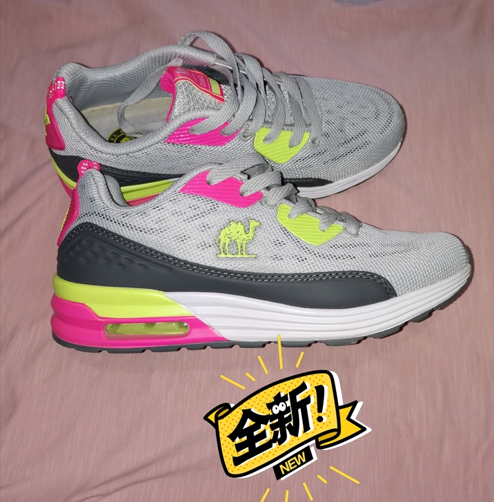 全新骆驼夏款女运动鞋，尺码37正码，舒适透...