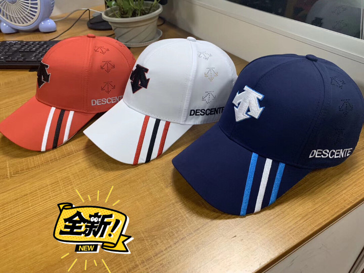 迪桑特高尔夫帽子，透气，夏季速干面料，防晒...