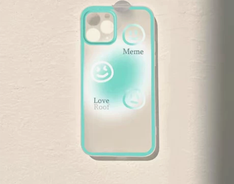 半透明磨砂直边iPhone 苹果手机壳 人...