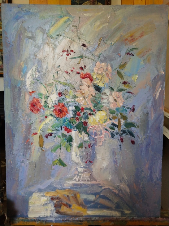 个人一手原创油画作品,尺寸为60##amp...