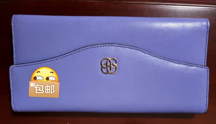 红谷三折钱包,淡紫色,9.5新,闲置,不退...