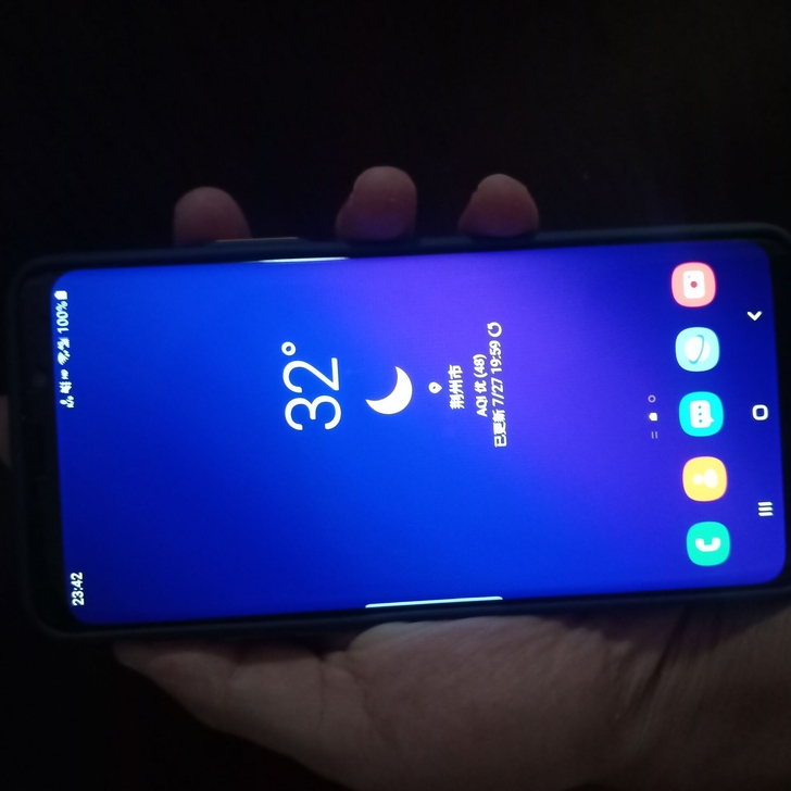 三星s9+屏幕完美，单卡，6+64换过电池...