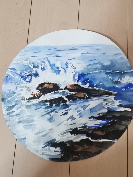 装饰水彩画，一年前的作品了，闲置在家里，有...