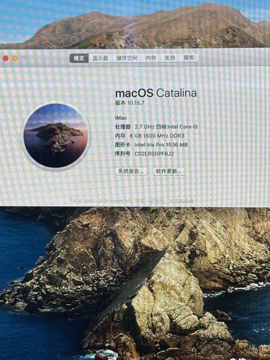 21寸 苹果台式机 全套带鼠标键盘 配置如...