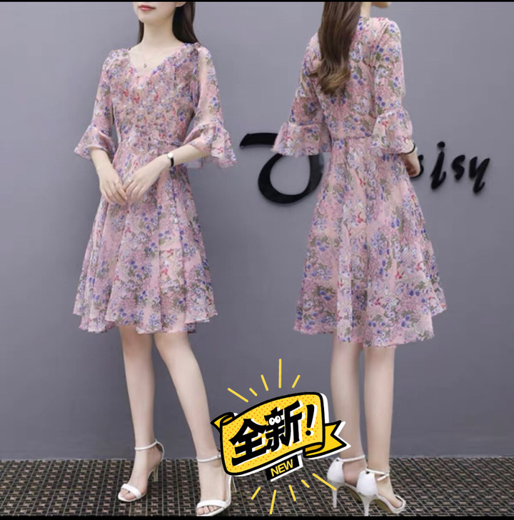 女款夏季连衣裙，仙女裙，时尚潮流，不褪色不...