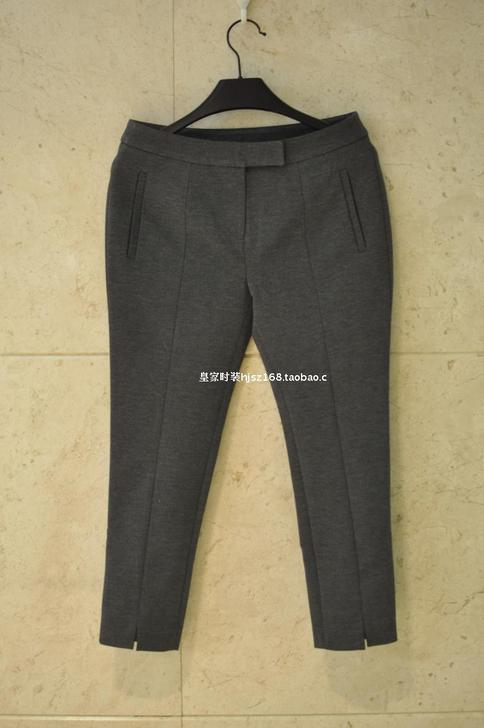 伦敦高级时装裤!简约高质利落剪裁修身8分西...