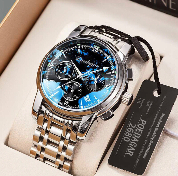 捡漏手表男朋友分手了便宜出全自动机芯石英夜...