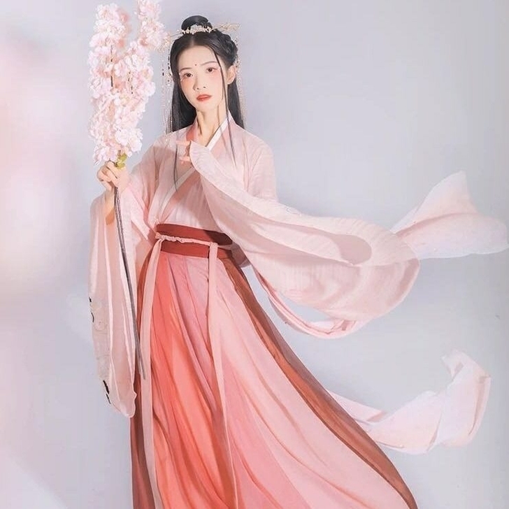 全新依韵古熙桃花记汉服女装古装仙鹤仙气刺绣...