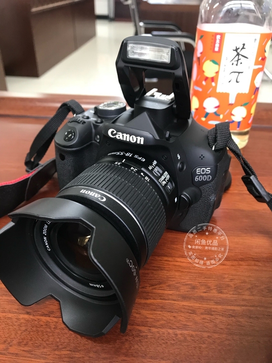 学生低价出售佳能600D高端单反相机全套含...