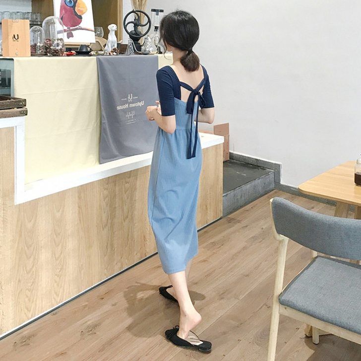 pphome文艺裙子长裙00后学生18森系...