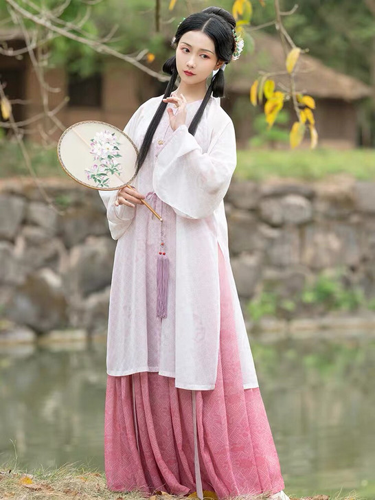 【出】重回汉唐原创汉服女 西园柳明制圆领对...