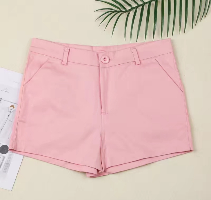 女装短裤热裤高腰修身显瘦棉料短裤